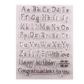 Uppercase and Lowercase Letter Silicone Stamp c