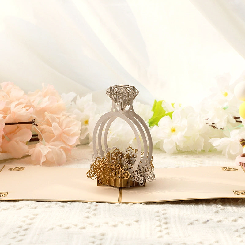 Valentine's Day Diamond Ring Pop-up Card4