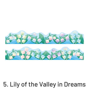 Valley of Blue Wind Chimes Landscape Washi Tape sku-5