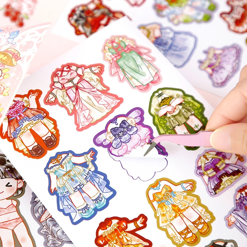 Variety Girl Twinkle Dress Up Game Sticker Pack c