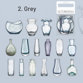 Vase and Bottle Series PET Stickers - Glass, Ceramic sku-2