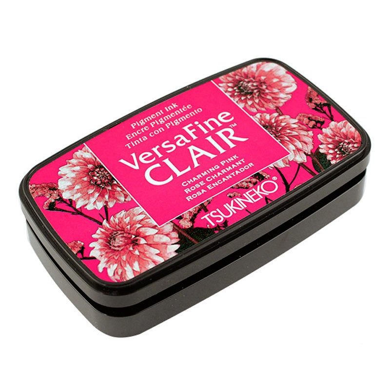Versafine Clair Ink Pad, Tsukineko Rubber Stamp Ink Pad, Fast Drying Oil  Based Pigment Ink 