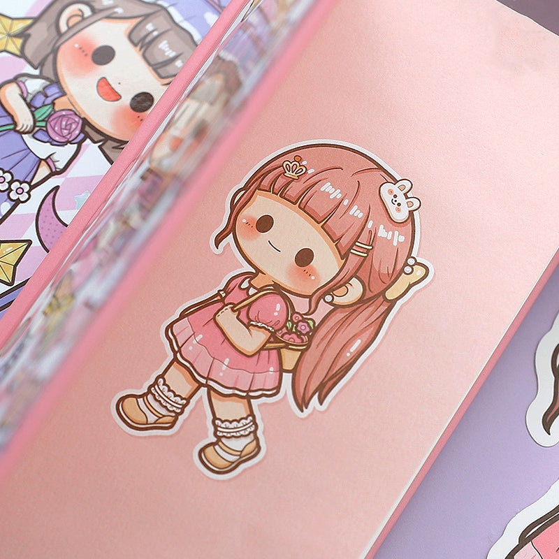 Elevate Your Journaling Experience with the Versatile Girl Series Kawaii  Cartoon Character Journal!