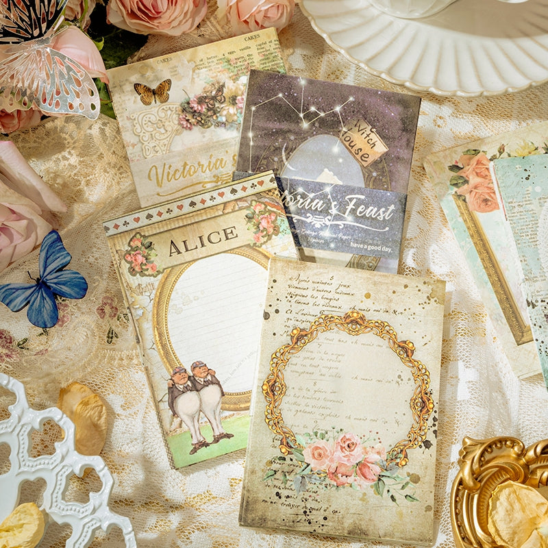 Victoria's Feast Lace Frame Scrapbook Paper a2