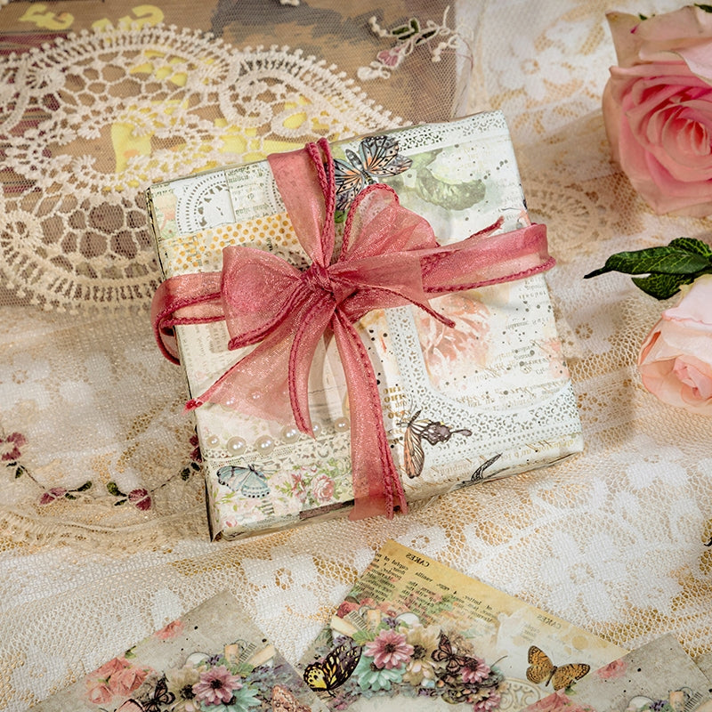 Victoria's Feast Lace Frame Scrapbook Paper b2