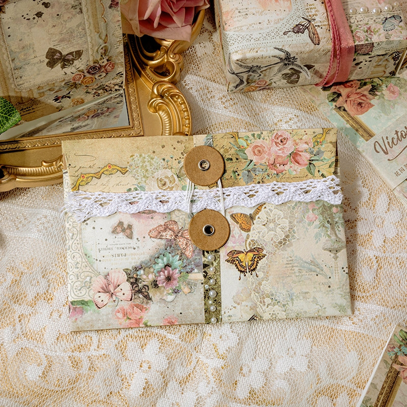 Victoria's Feast Lace Frame Scrapbook Paper b5