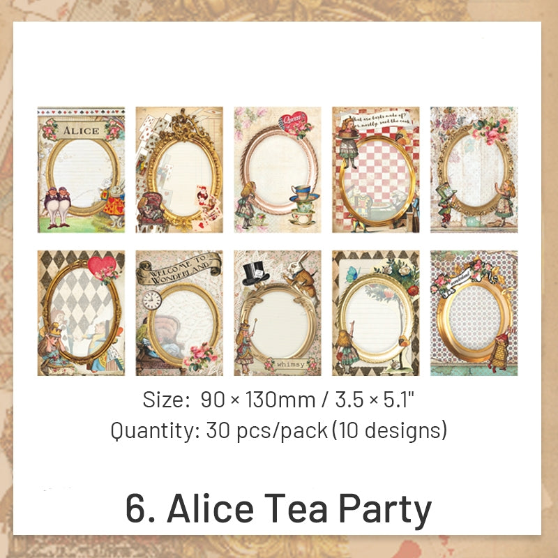 Victoria's Feast Lace Frame Scrapbook Paper sku-6