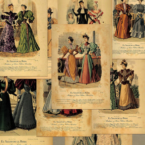 Victorian Era Costume Material Papers-3