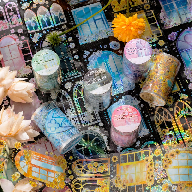 View by the Window 3D Hot Stamping PET Tape a2