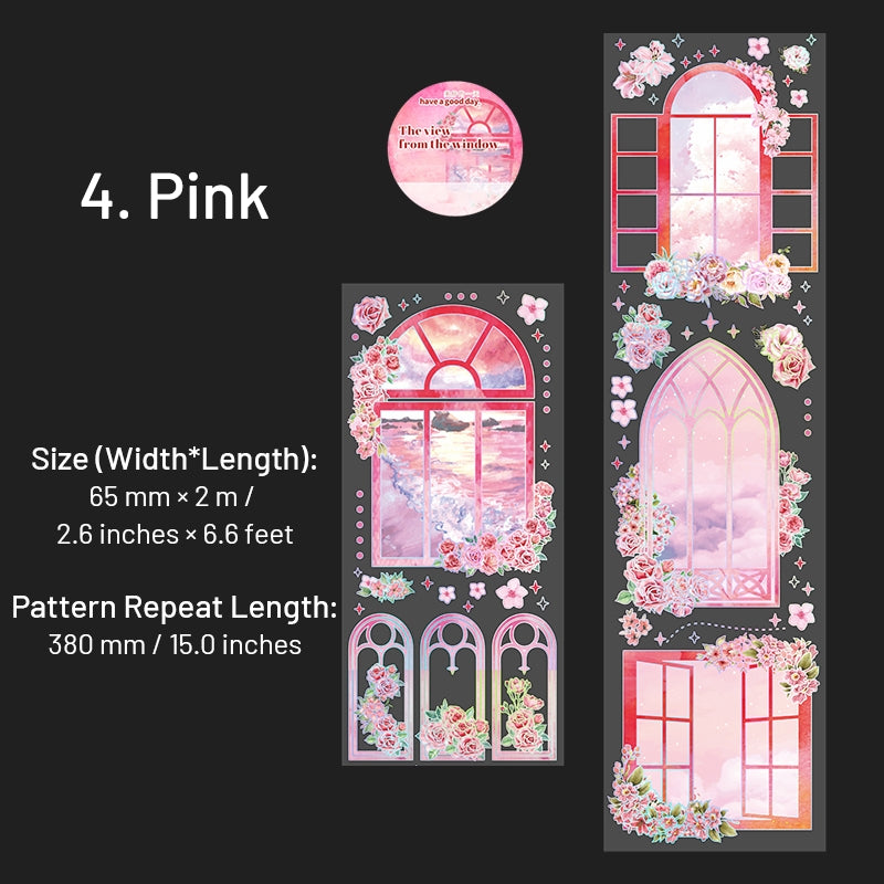View by the Window 3D Hot Stamping PET Tape sku-4