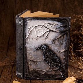 Vintage 3D Embossed Dark Raven Magic Notebook11