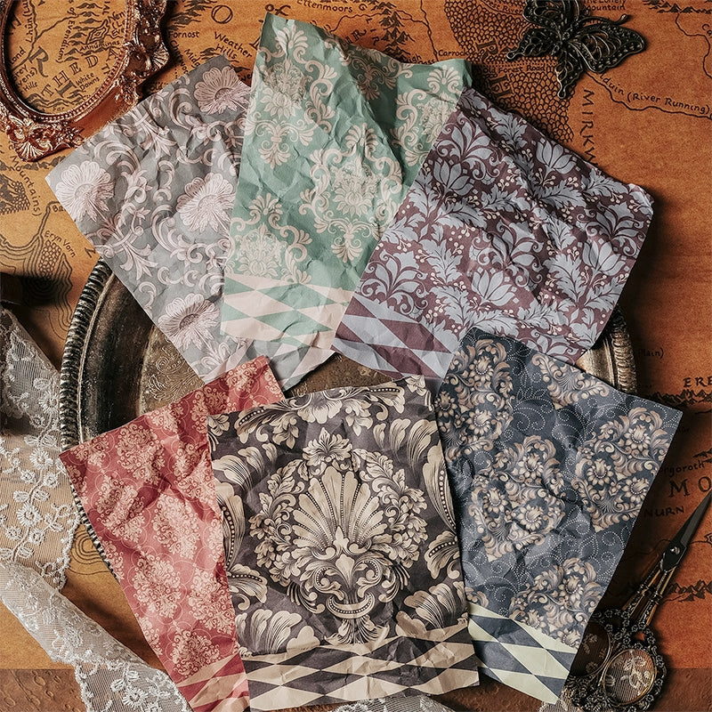 Vintage Baroque Style Border Material Paper b1