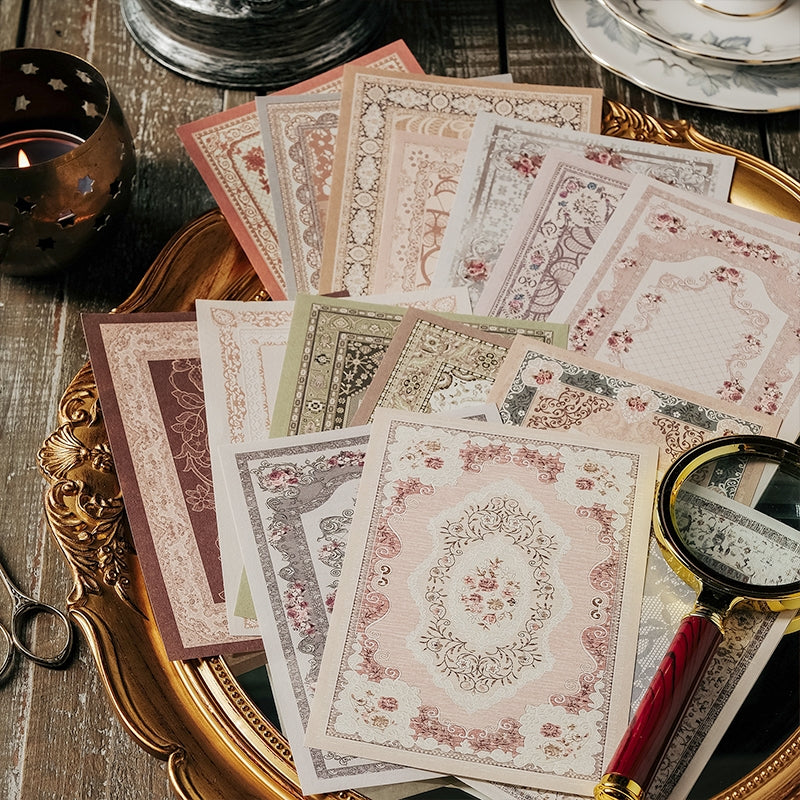 Vintage Baroque Style Border Material Paper b6