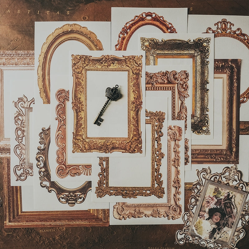 Vintage Baroque Style Border Material Paper b7