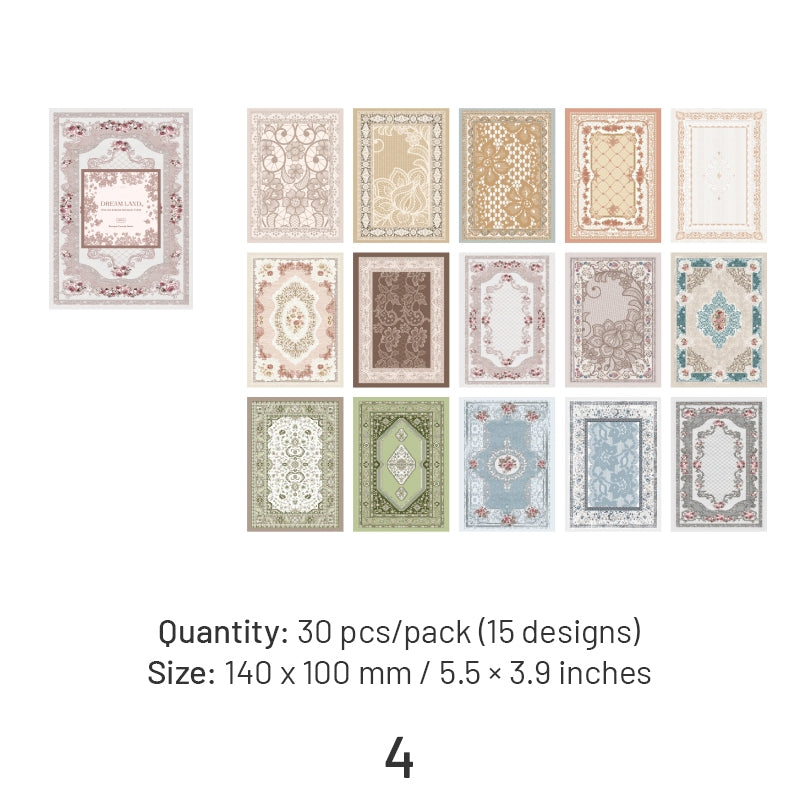 Vintage Baroque Style Border Material Paper sku-4