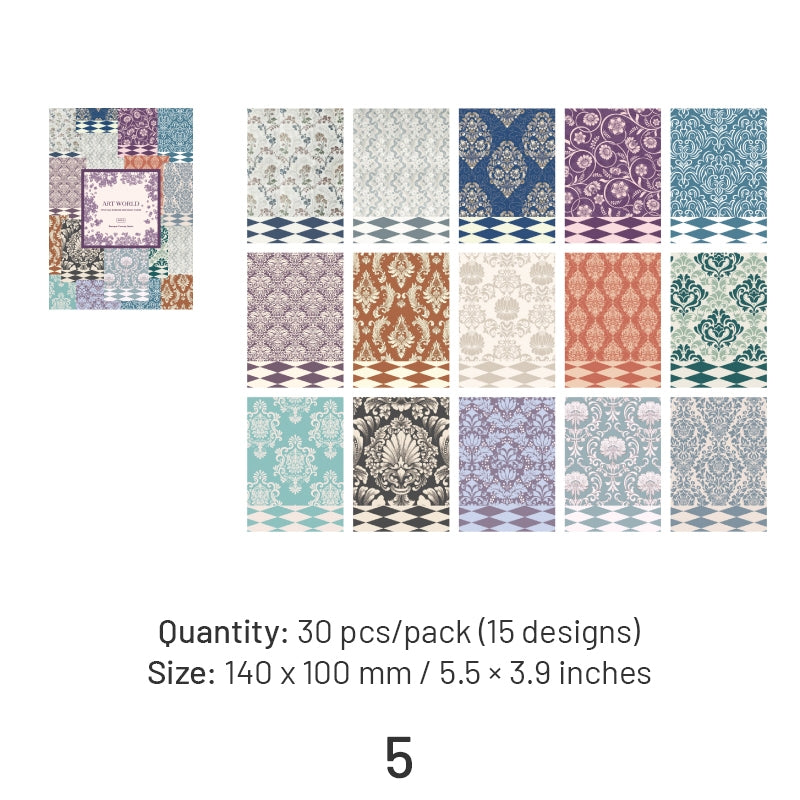 Vintage Baroque Style Border Material Paper sku-5