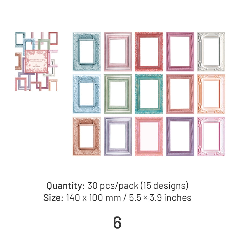 Vintage Baroque Style Border Material Paper sku-6