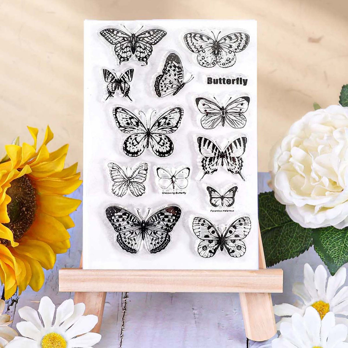 Vintage Butterfly Clear Silicone Stamp