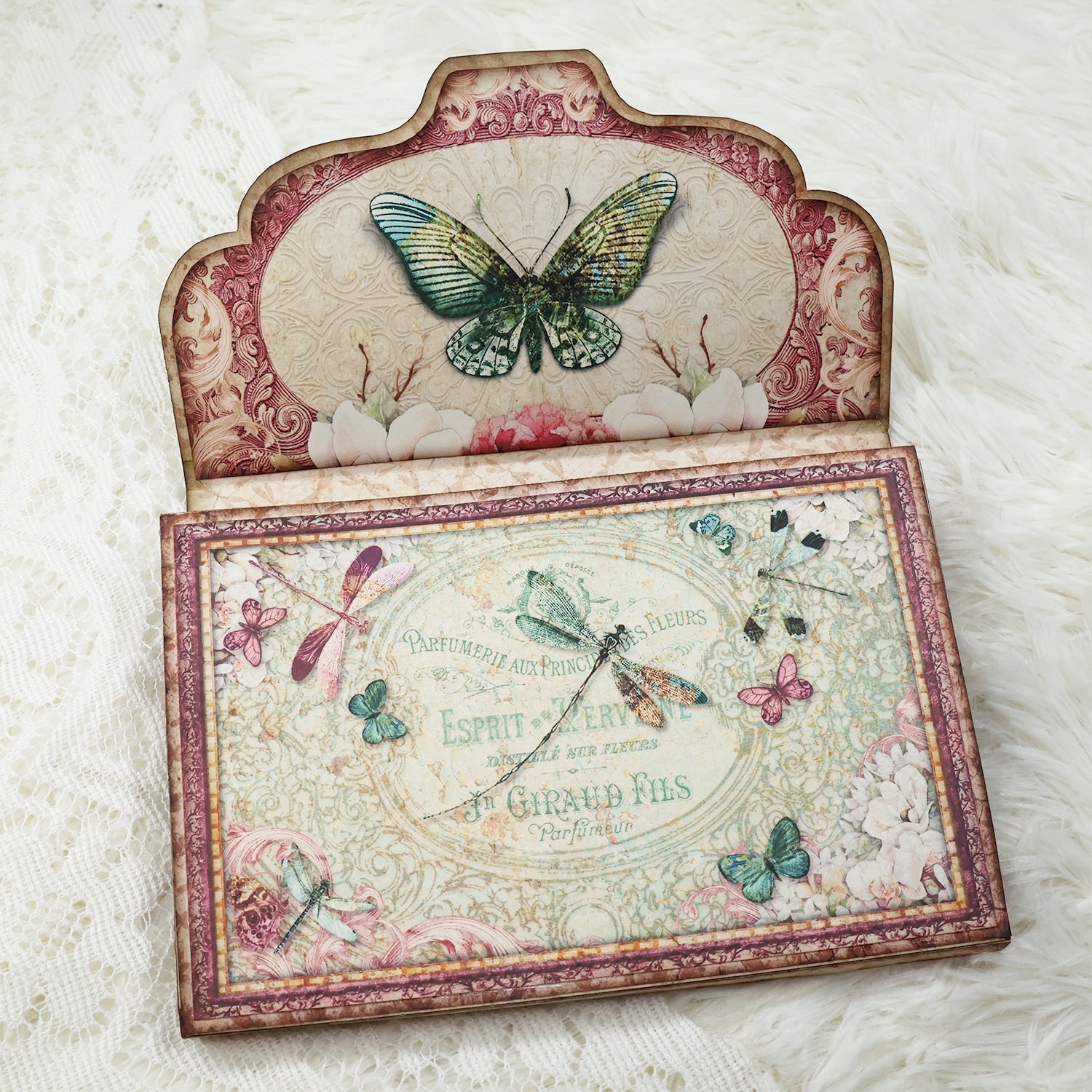Vintage Butterfly Handmade Junk Journal Folio Kit 4