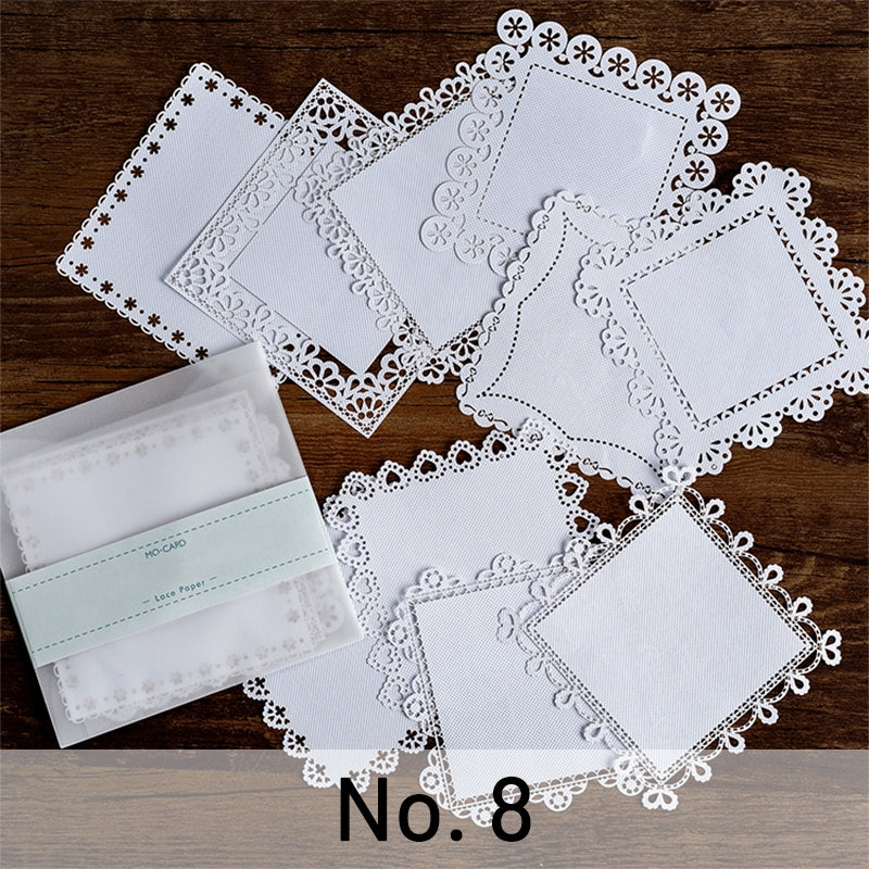 Wrapables Hollow Lace Paper for Arts & Crafts, Scrapbooking (Set