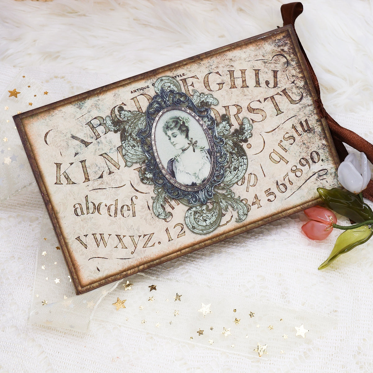 Vintage Character Handmade Junk Journal Folio Kit - Stamprints