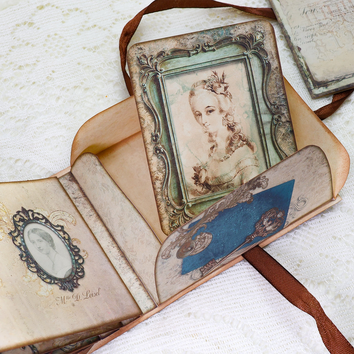 Vintage Character Handmade Junk Journal Folio Kit - Stamprints10