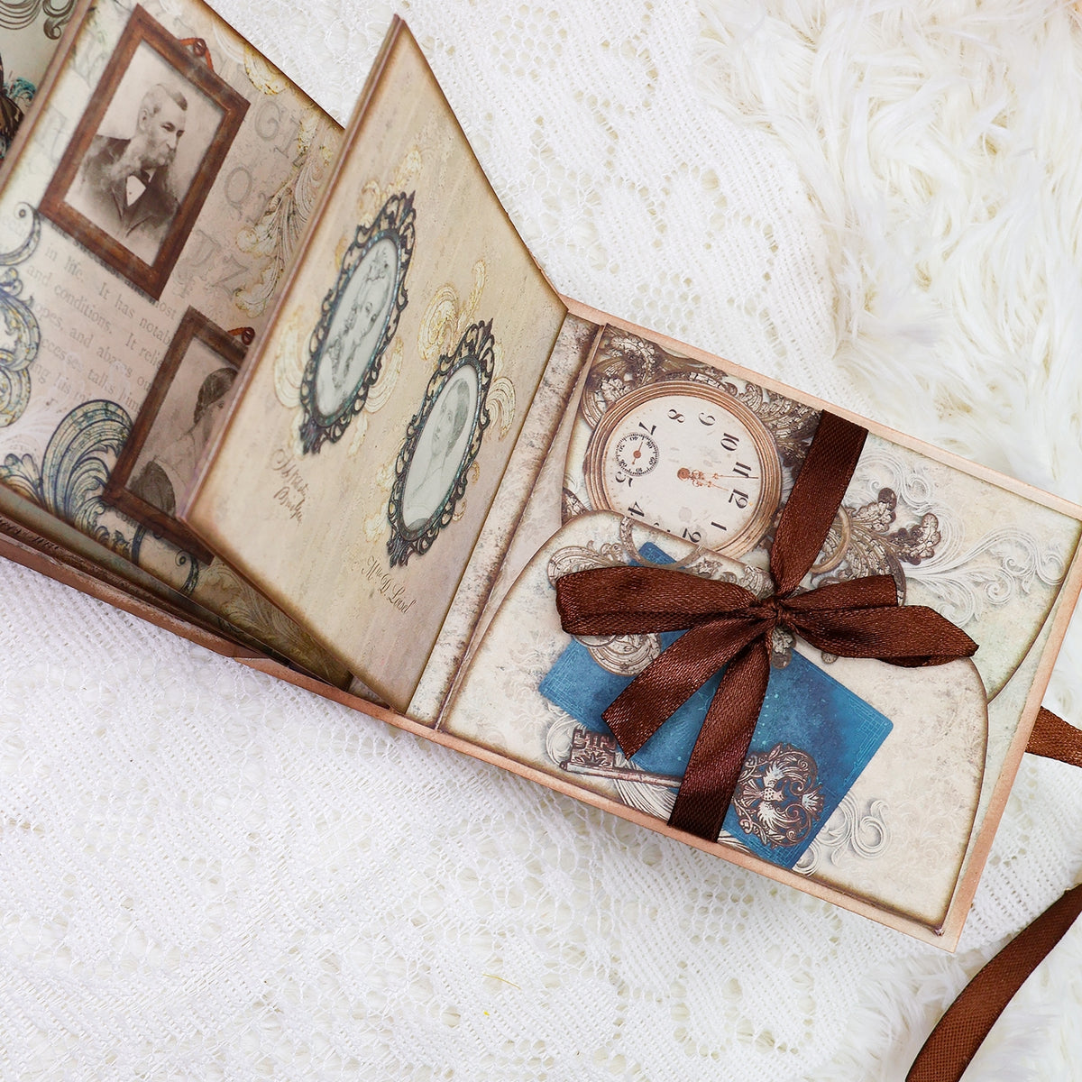 Vintage Character Handmade Junk Journal Folio Kit - Stamprints8