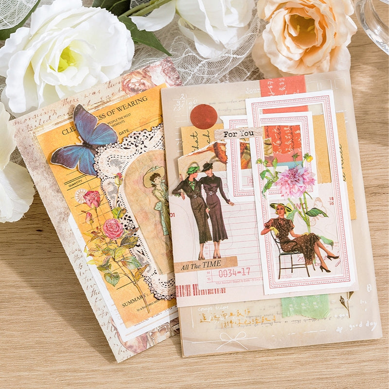 Vintage Character Series PET Sticker Pack b