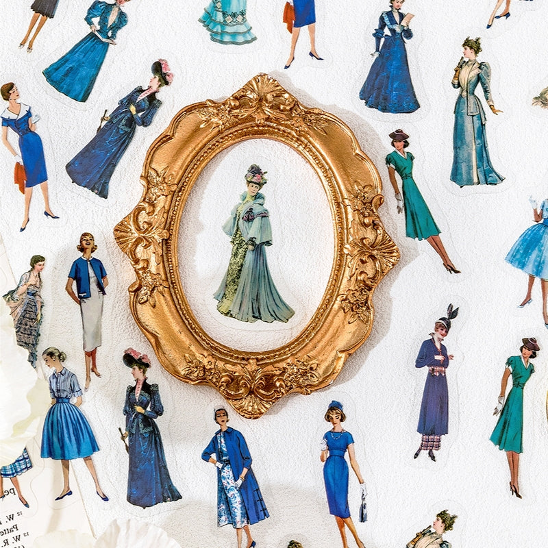 Vintage Character Series PET Sticker Pack b2