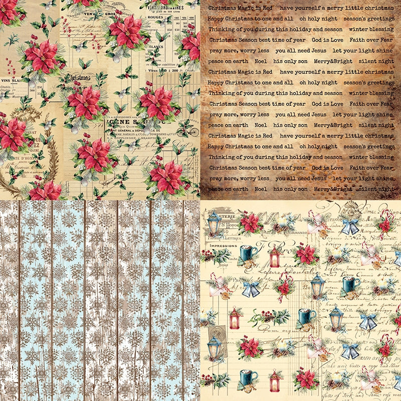Vintage Christmas Background Paper | Digital Scrapbook Designs | Stamprints vintage-christmas-background-paper-digital-scrapbook-designs-stamprints