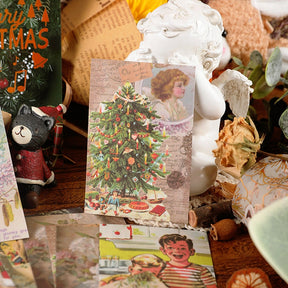 Vintage Christmas Sticker Book - Flowers, Butterflies, Food, Posters, Christmas b