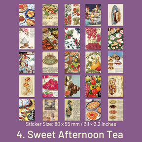 Vintage Christmas Sticker Book - Flowers, Butterflies, Food, Posters, Christmas sku-4
