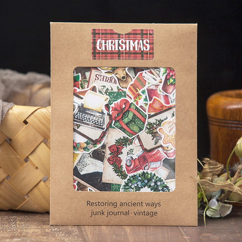 Vintage Christmas Sticker Pack a