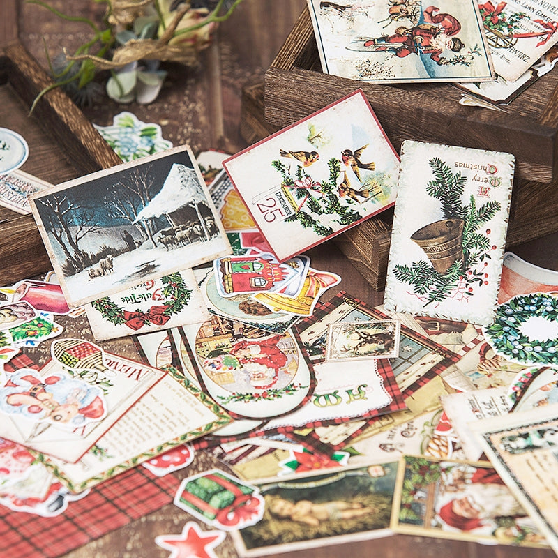 Vintage Christmas Sticker Pack b1