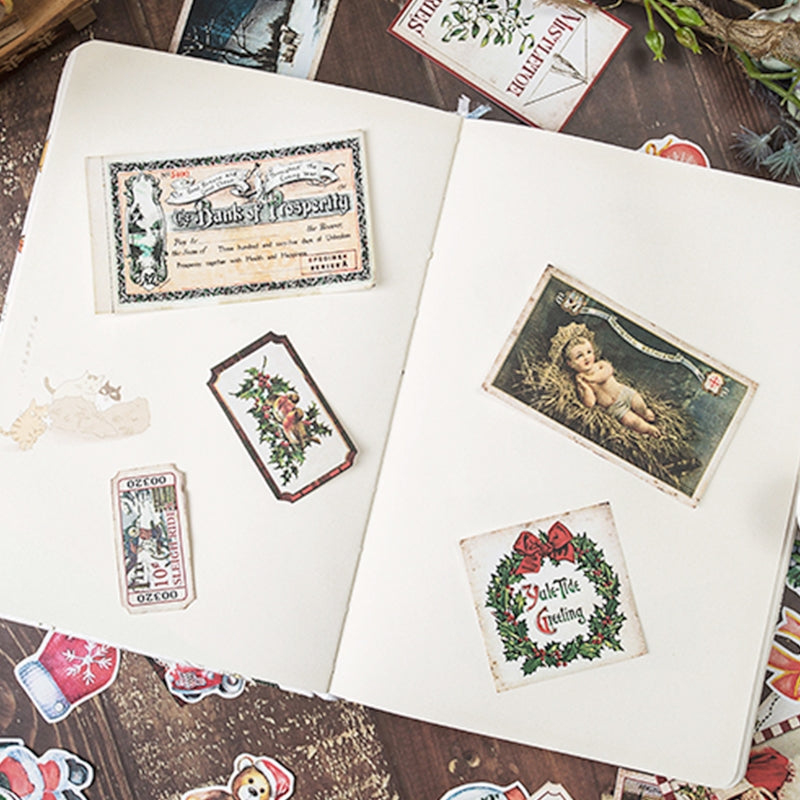 Vintage Christmas Sticker Pack b5