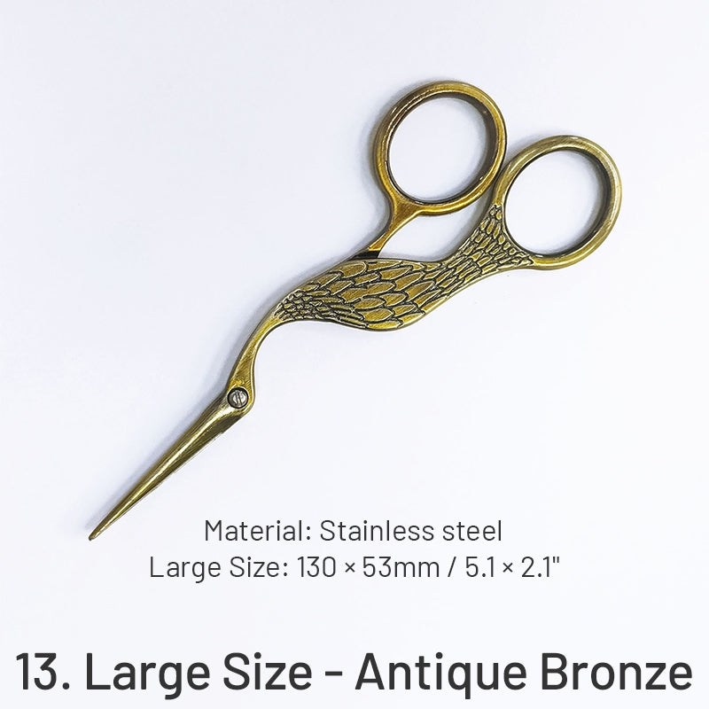 Scissors brass & steel large