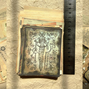 Vintage Cthulhu Dark Magic Junk Journal Paper b