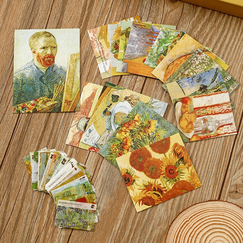 Van Gogh and Monet Inspired Vintage European Oil Painting Gift Box Journal Set3