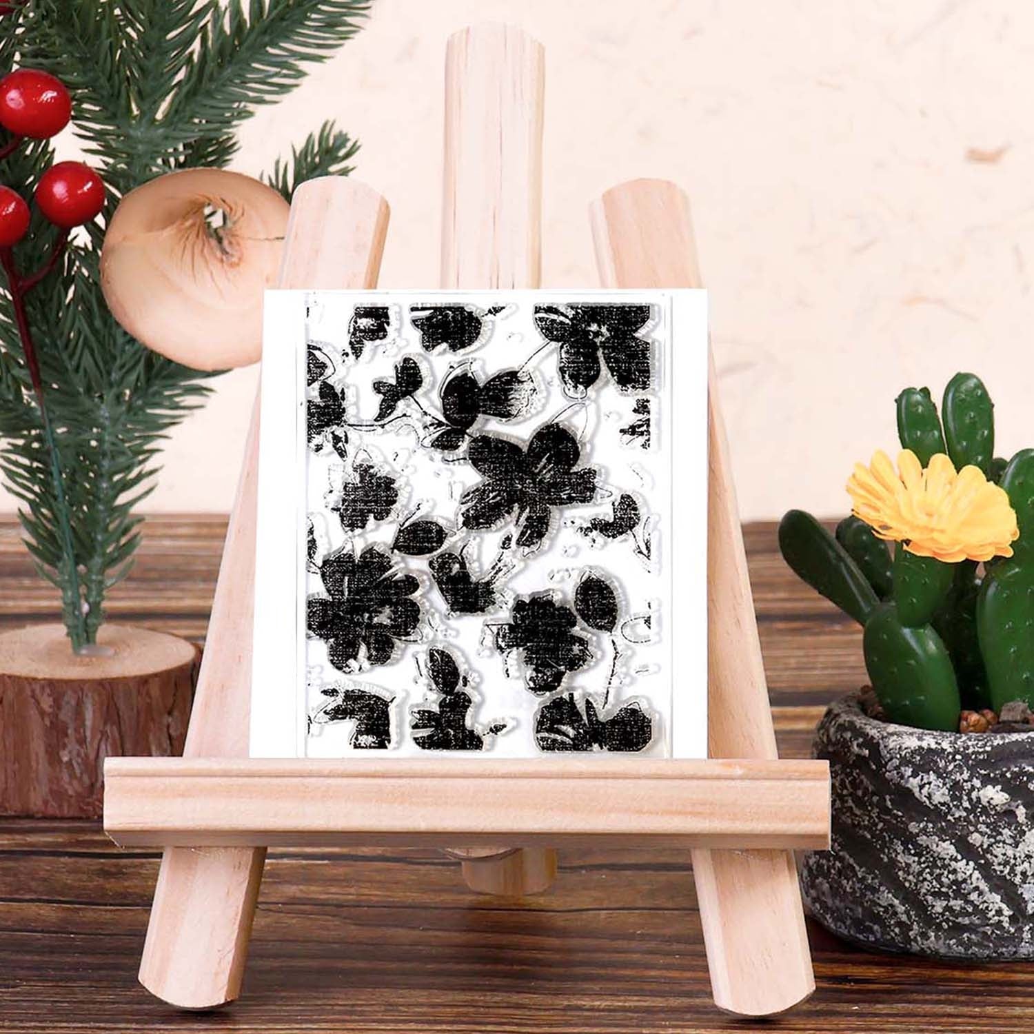 Vintage Floral Series Blooming Clear Silicone Stamp