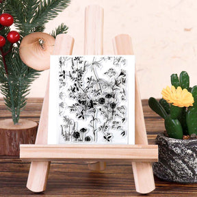 Vintage Floral Series Vines Clear Silicone Stamp