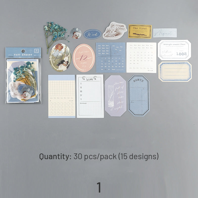Vintage Hang Tag Multi-material Scrapbook Paper Pack sku-1