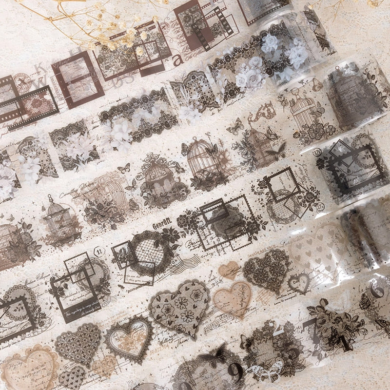 Vintage Lace Collage PET Tape a