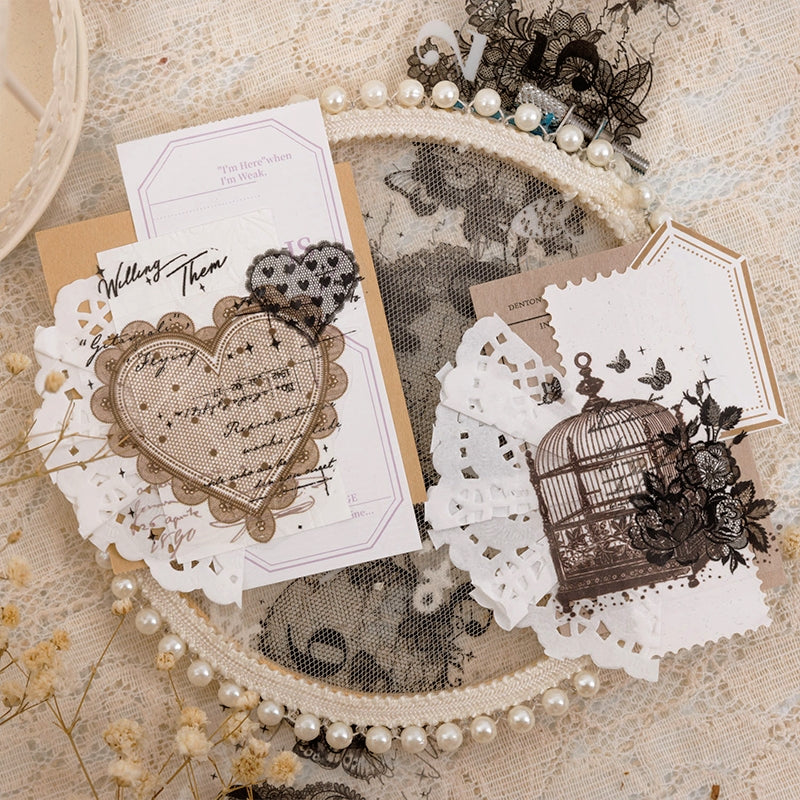 Vintage Lace Collage PET Tape b2