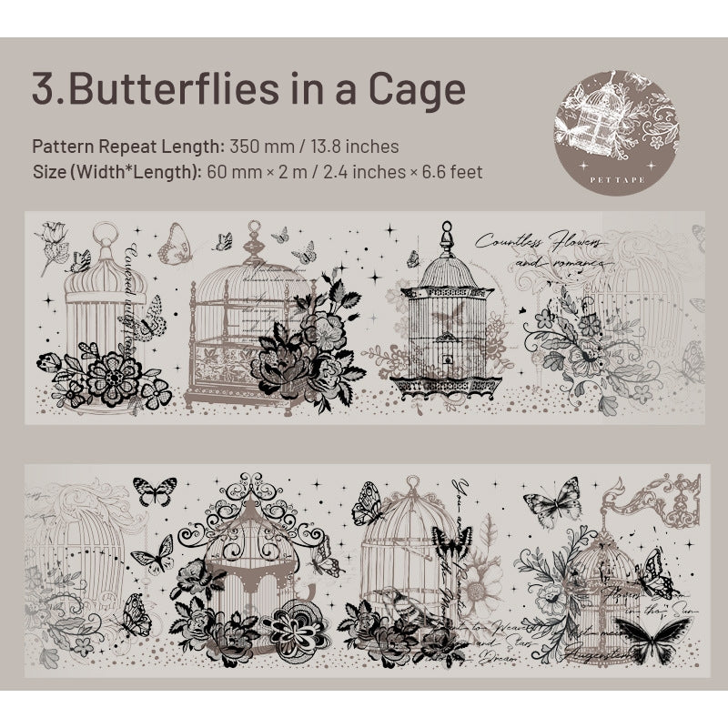 Vintage Lace Collage PET Tape sku-3