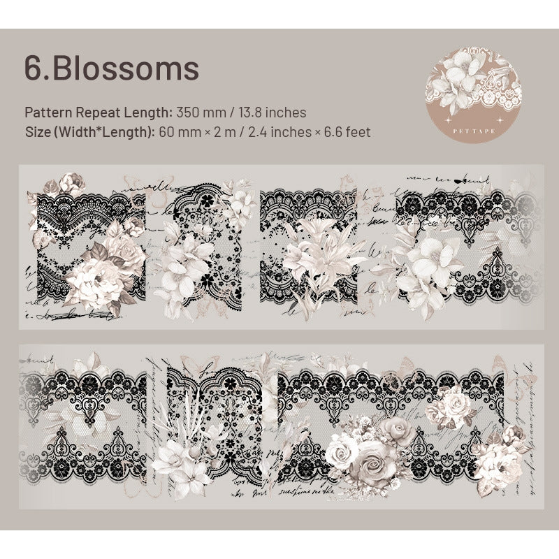Vintage Lace Collage PET Tape sku-6