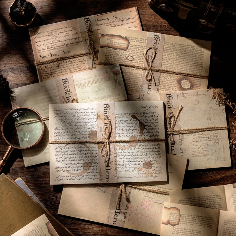 Vintage Large-sized Literary Material Background Paper a