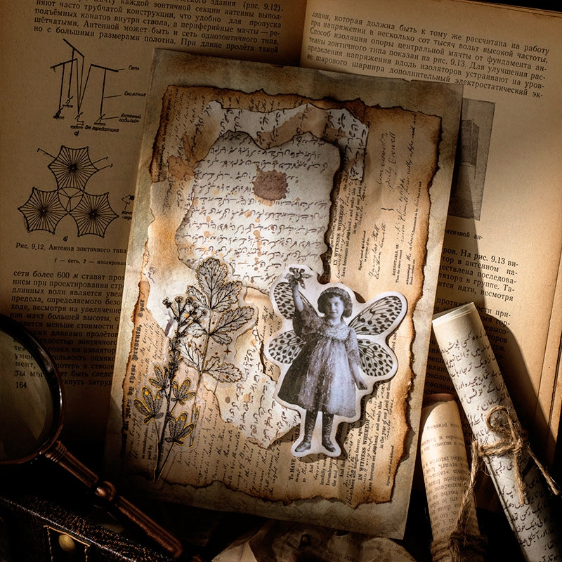 Vintage Large-sized Literary Material Background Paper b4