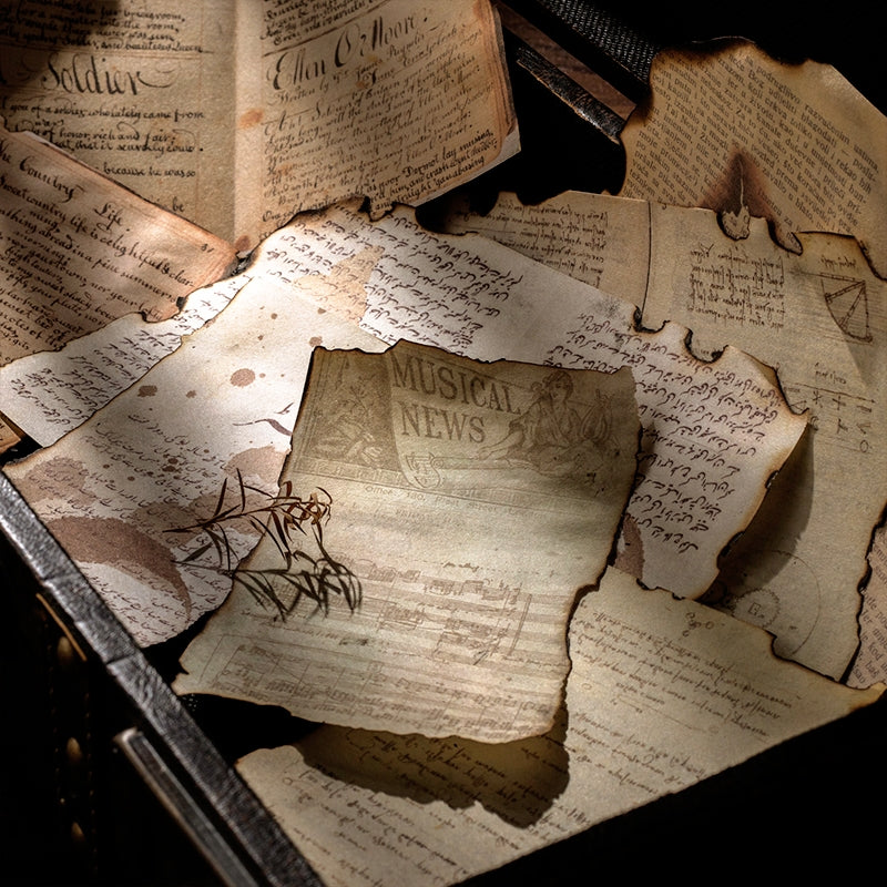 Vintage Large-sized Literary Material Background Paper b6