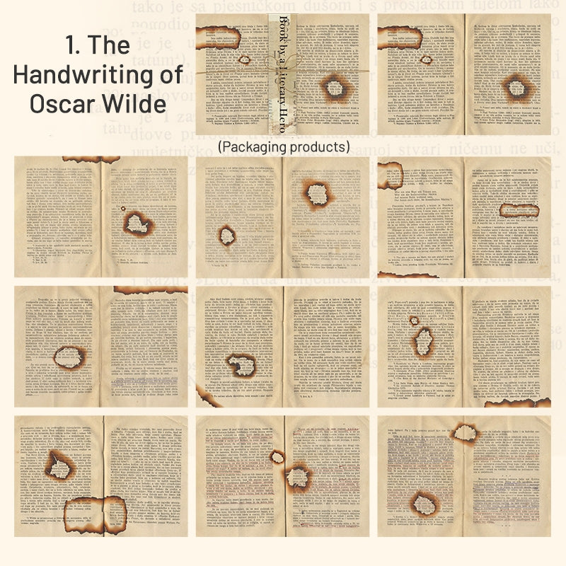 Vintage Large-sized Literary Material Background Paper sku-1