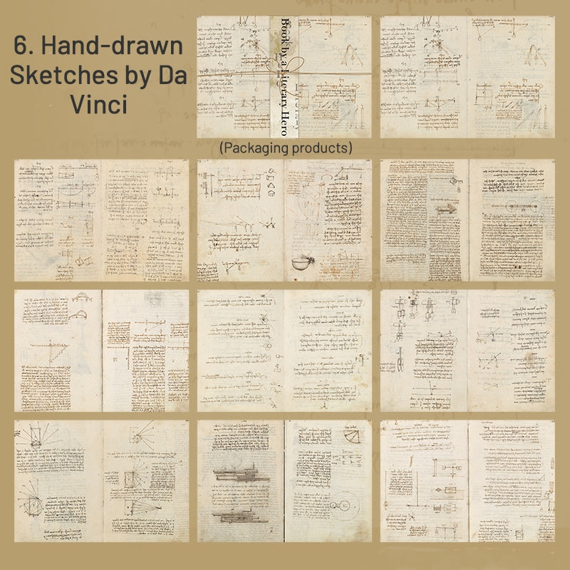 Vintage Large-sized Literary Material Background Paper sku-6